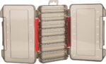 Dual Layer Fishing Lure Storage Box - Transparent Bait Box with Divided Compartments - Practical Fishing Accessories