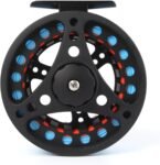 Fly Reel with Line Combo Aluminum Alloy Large Arbor Fly Fishing Reels Weight Forward Fly Line with Braided Backing Taper Leader Pre-Tied
