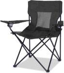 Camping Chair, Outdoor Portable Picnic Folding Fishing Chair with 2 Cup Holder for Fishing, Sports, Beach and Camping