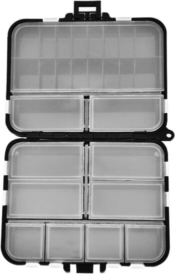 Fishing Lure Box, Double-Sided Fishing Tackle Baits Hook Storage Container Case Tackle Box