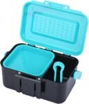 Fishing Tackle Box, Lure Storage Case Fishing Bait Case Hook Bait FishingTackle Accessory Storage Box with Interlayer & Tweezers