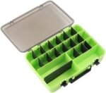 Fishing Lure Box, Fishing Tackle Box Organizer Bulk Fishing Tackle Box Container With Adjustable Dividers Bait Storage Case(Green)