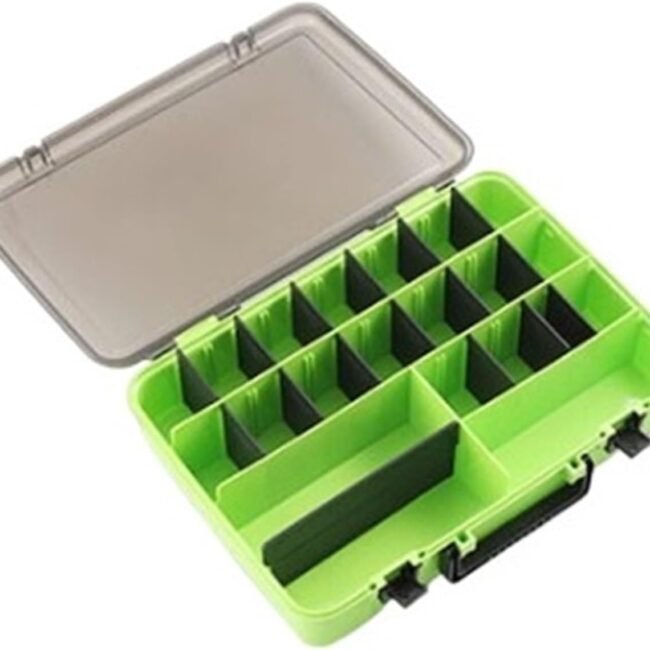 Fishing Lure Box, Fishing Tackle Box Organizer Bulk Fishing Tackle Box Container With Adjustable Dividers Bait Storage Case(Green)