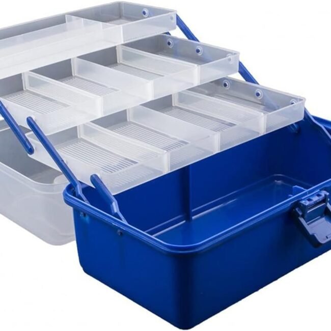 Home Office Fishing Tackle Storage Trays Fishing Tackle Box Portable 3/4 Layers Lure Bait Storage Box Fish Hook Fishline Fishing Gear Protective Case Organizer Case Boxes (Color : Four Layer)