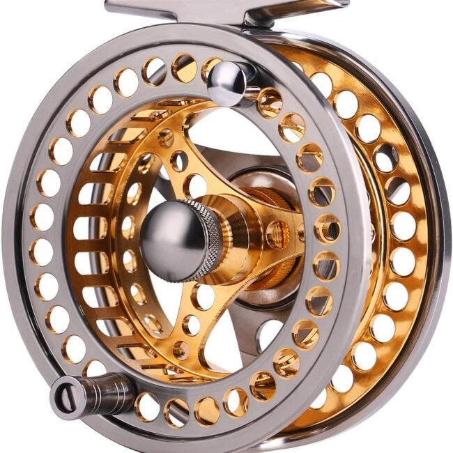 Fly Fishing Reel Large Arbor 2+1 BB with -machined Aluminum Alloy Body and Spool in Fly Reel